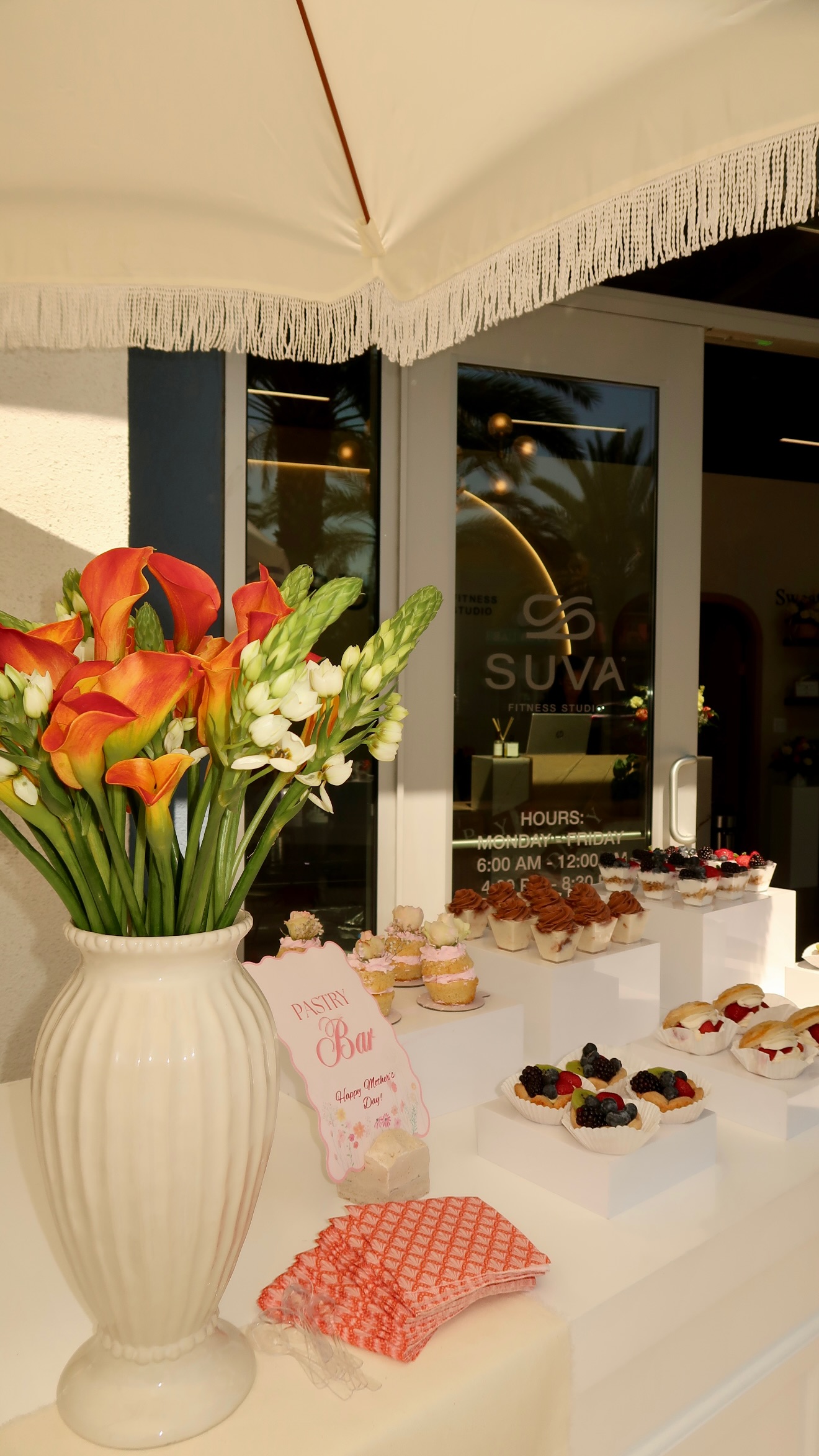 Styled dessert table